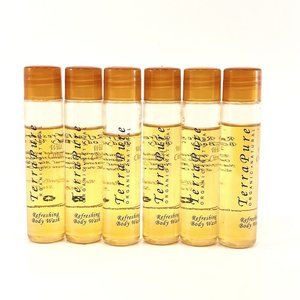 terra pure set wild citrus refreshing body wash organic